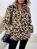 Women's Clothing Temperament Pocket Leopard Print Fashionable Leopard Print Zip-Up Hoodie With Cozy Fleece Lining – Elegant & Relaxed Fit For Women_ecoleips.com