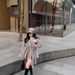 French-Inspired Belted Wool Coat With Faux Fur Cuffs – Elegant Trench Coat For Women (S-XXL, Grey/Beige)_ecoleips.com