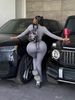 Women's Clothing Women's Fitness Sports Pant Set Long Sleeve Tight Pants European And American Style Sexy Hot Girl Fashion Suit_ecoleips.com