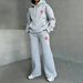 Women's Clothing Fashion Thin Contrast Color Leisure Sports Suit_ecoleips.com