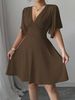 Women's Fashionable Dresses, Women's Summer Oversized V-neck Dresses, Elegant Evening Gowns For Parties, Casual Outings, Dates, Weddings, And Vacations._ecoleips.com