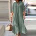 Women's Clothing New Irregular Shirt Button Dress Women_ecoleips.com