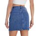 Women's Clothing Washed New Fashion Split Denim Hip Skirt Short Skirt_ecoleips.com