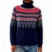 "Women's Chunky Knit Sweater - Soft Acrylic Blend Winter Pullover With Jacquard Pattern, Cozy Oversized Casual Sweater For Fall And Winter"_ecoleips.com
