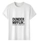 Women's T-Shirts Tshirt Muscle Freaks Dunder Mifflin Retro Style Paper_ecoleips.com