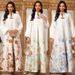 Elegant Jacquard Jalabiya Dress – Modest Muslim Long Sleeve Maxi Dress For Home & Banquets (Sky Blue, Apricot, Mint Green) – Flowing Polyester Abaya_ecoleips.com
