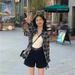 Hong Kong-Style Women's Clothing: Sweet Checkered Cardigan, Summer Sun-Protective Shirt, Stylish Jacket, Designer Top, A_ecoleips.com
