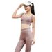Women's Clothing Color Block Sports Yoga Suit Outdoor Bra Vest Cross-Over Pilates Fitness Wear Top_ecoleips.com