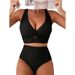 Women's Clothing Sexy Shark Tooth Pattern Bikini Set Two-Piece Swimsuit Fashion Trend Stylish Beachwear For Spring/Summer/Autumn_ecoleips.com