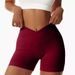 Women's Clothing Outdoor Tight High Waist Hip Lift Cross Waist Yoga Sports Shorts Quick Dry Fitness Pants Sports Running Shorts_ecoleips.com