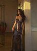 Women's Dark Retro Floral Print Slip Dress Sexy Backless American Niche Fashion Clothing_ecoleips.com