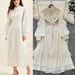 French Court-Style Lace Dress For Women – Elegant High-Waist A-Line Long Dress With Single-Button Closure (7 Colors, S-XXL)_ecoleips.com