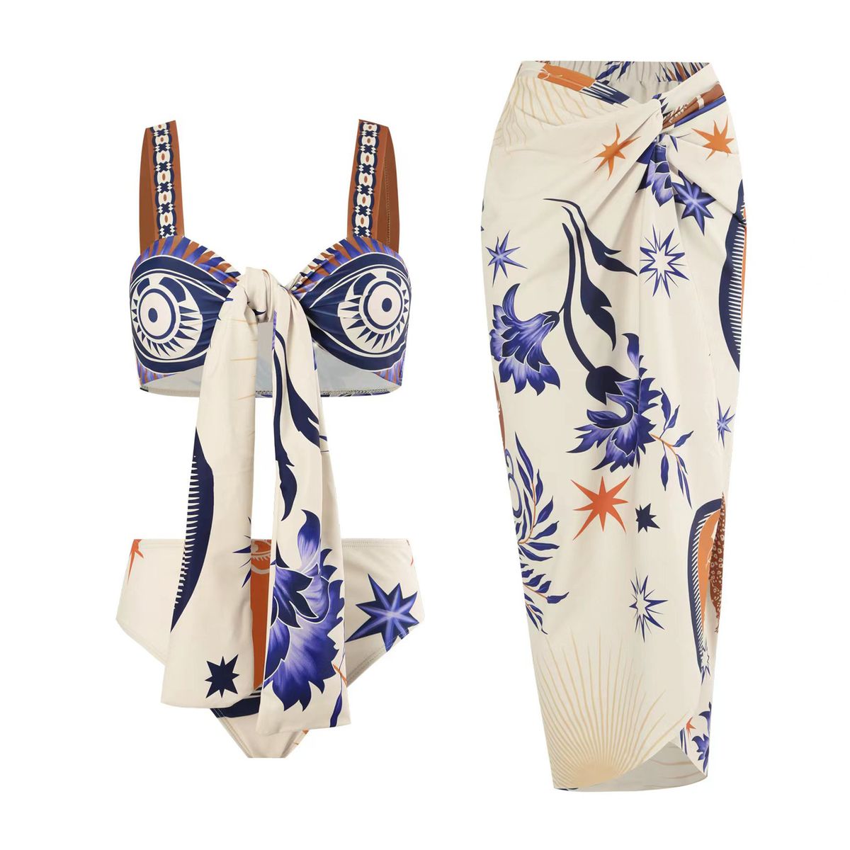Women's Clothing Bikini Sexy High Waist Bikini Split Swimsuit Suit_ecoleips.com