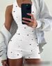 Women's Clothing Ribbed U-Neck Sleeveless Top & Shorts Set – Stretchy Polyester, Casual & Office Wear_ecoleips.com