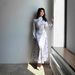 Modest Abaya Dress/Muslim Dress Women Elegant Long Sleeve Bodycon Dress With Rhinestone Accents – Slim Fit Formal Dress , Breathable & Stylish_ecoleips.com