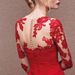 2026 New Fashion Long-Sleeve Red Off-Shoulder Bridal Wedding Dress Long Evening Gown For Toasting_ecoleips.com