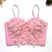 Women's Clothing Small Flower Beaded Fishbone Bra With Chest Pads High End Outer Wear Sexy Disco Wear With Tube Top_ecoleips.com