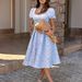 DiYun European And American Elegant Short-Sleeve Jacquard Strapless Long Dress Women's Clothing 2026 Summer_ecoleips.com