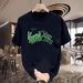 New Cotton Fashion Sense Printing Short-sleeved T-shirt Unisex Men Summer Tide Loose Hundred Tops_ecoleips.com