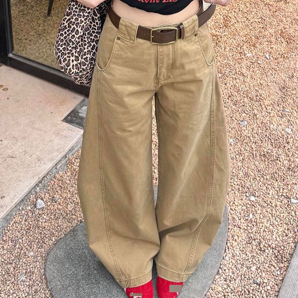 Women’s Clothing Retro Line Scimitar Pants Street Hot Girl Silhouette Mopping Pants Loose Large Size Jeans Women_ecoleips.com