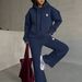 Women's Clothing Fashion Thin Contrast Color Leisure Sports Suit_ecoleips.com