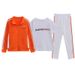Women's 3-Piece Cotton Casual Sportswear Set – Trendy Color Block Tracksuit With Long Sleeve Top & Pants (M-5XL, Multiple Color Options)_ecoleips.com