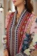 New Middle East Ethnic Style V-Neck Long Sleeve Printed Dress, Loose Fit Maxi Dress For Women, Fashionable And Comfortable_ecoleips.com