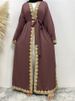 Turkey Kaften Hijab Muslim Prayer Clothes Pure Color Caften Evening Dress Islamic Product Burka Saudi Black Abayas Women African_ecoleips.com