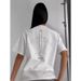 100% Cotton American Street Style Simple Letter Print Short Sleeve T-Shirt Unisex Summer Versatile Trendy Brand Top_ecoleips.com