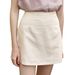 Linen Cotton Shorts For Women - Side Slit Layered Skort, Straight Leg Pull-On Pants With Unique Two-In-One Design_ecoleips.com