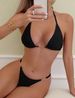 New Sexy Lace-Up Bikini Swimsuit Beach Vacation Women's Clothing Bikini Set_ecoleips.com