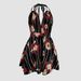 Women's Clothing Halter Neck Strap Backless V Neck Jumpsuit Shorts_ecoleips.com