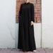 Muslim Women's Clothing Middle East Arabic Style Stand Up Collar Pocket Cardigan Green Dress_ecoleips.com