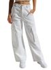 , , European And American Foreign Trade Cross-border Supply Multi-pocket Workwear Jeans For Women_ecoleips.com