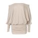 2025 Spring New Sexy Pure Desire Style Off-Shoulder Ruched Bodycon Dress_ecoleips.com