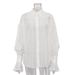 Verve Fashion 2025 Autumn New Loose Fit Turn-down Collar Solid Color Versatile Long Sleeve Shirt Women's Top_ecoleips.com