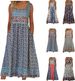 2025 Summer New! Women's Sleeveless Bohemian Floral Casual Beach MIDI Sundress With Pockets Flowing And Loose_ecoleips.com