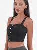 K Women's Fitness Yoga Tank Top With High-Elastic U-Shaped Front Pockets And Metal Buckle For Slimming Effect - Casual Sports Top_ecoleips.com