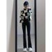 Women's Flared Jeans 2023 New Spring And Autumn High-waisted Slim-fit Black Bootcut Pants For Petite Figures_ecoleips.com