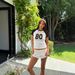 Women's Clothing Women's Short Sleeve T-Shirt Street Style Digital Print Crew Neck Casual Versatile Crop Top For Formal & Casual_ecoleips.com