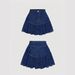 High Waisted Denim Mini Skirt for Women Ruffled A-Line Bodycon Pleated Summer Style Versatile New Fashion Trend_ecoleips.com