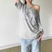 Summer New Women's American Street Style Letter Print Top off Shoulder Short Sleeve Loose T-Shirt 2026_ecoleips.com