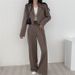 Women's Clothing Camel Suit Jacket Spring And Autumn Small Street Style Casual Suit Tops_ecoleips.com