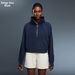 Women's Fleece Lined Half Zip High Neck Pullover Sweatshirt Warm Autumn Winter Outerwear Coat D25131_ecoleips.com