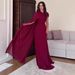 Elegant Winter Sleeveless Long Dress For Women - Slim Fit Formal Evening Gown With Flowing Hemline In Soft Polyester Blend_ecoleips.com