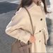 Korean-Style Quilted Wool Coat – Mid-Length Winter Coat For Women, Thickened & Warm (S-2XL, White/Golden Camel/Black)_ecoleips.com