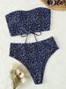 Women's Clothing Tube Top Sexy Printed Bikini Women's Swimsuit Women_ecoleips.com