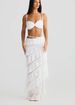 Beach Vacation Style Pure Desire Set For Women 2025 Summer New Backless Strap Personality Lace Bodycon Skirt_ecoleips.com