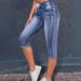 New Women's Slim Fit Jeans Versatile Rolled Elastic Waistband 2026 Hot Selling Item for Europe And America 2365 Archer0603_ecoleips.com
