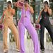 Women's Slim Fit Fashion Vest And High-Waisted Wide-Leg Pants Set Spring Summer Elegant Outfit for Casual Occasions_ecoleips.com